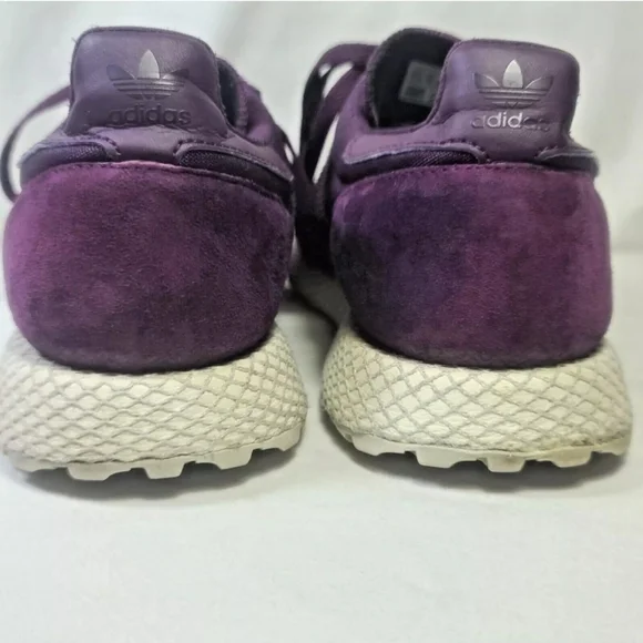 Adidas Originals Women's Forest Grove Red Night Purple Shoes Size 7.5 - Picture 5 of 12